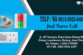 TELP/WA 0813–5933–6499, Distributor Nurse Call Button Commax Di Kota Surabaya