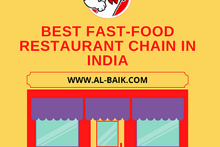 Best fast-food restaurant chains In India