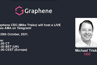 Missed the Graphene AMA held on 20th October, 2021 by the Graphene CEO?