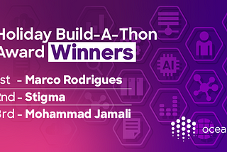 Winners of the Ocean Protocol Holiday Build-A-Thon