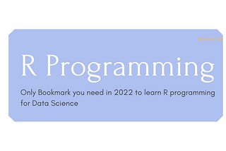 R Programming: Learn R programming as Data Scientist