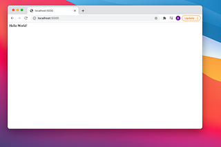 Dockerize your python/flask application