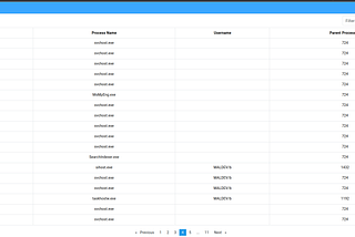 List Processes in Web RAT