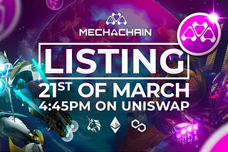 🕑Mechachain TGE time: 16:45 UTC, March 21.