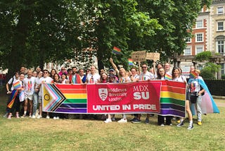 Middlesex University at Pride 2022