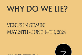 WHY DO WE LIE