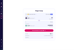 Magic Swap: Trade and earn