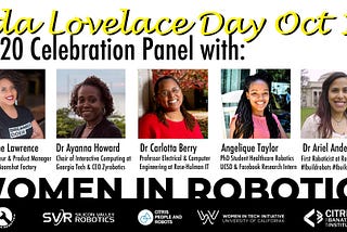 Women in Robotics panel celebrating Ada Lovelace Day