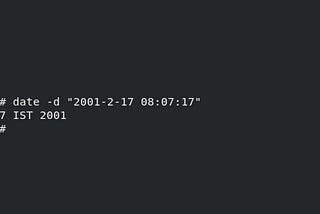 Linux Date Command