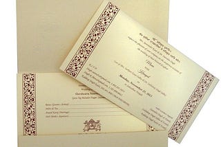 Wedding Card From India: A Reflection Of Culture And Taste