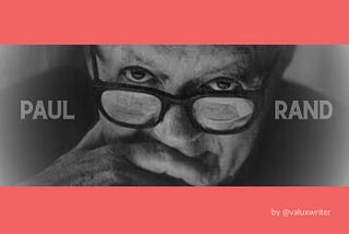 paul rand en diseño de ux writing
