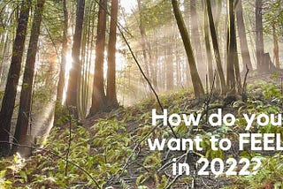 How Do You Want to Feel in 2022? An Invitation to Slow Down and Savor