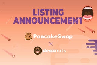 We are LIVE on PancakeSwap right now! 🥜 🚀