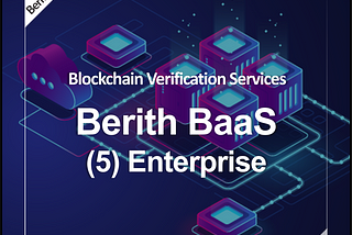 Introducing Berith BaaS (5) Enterprise