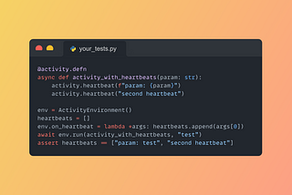 How to test your Temporal application code