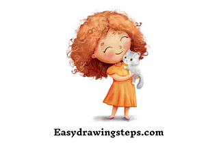 10 easy steps to draw Cute Girl Drawing Easy For Kids