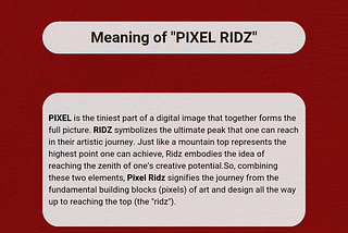 The Story Behind 'Pixel Ridz'
