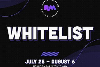 Whitelist With Reel Mood Before Our Public Sale