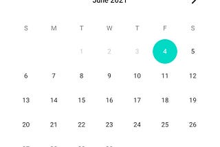 Disable the previous date in calendar view in Android Kotlin