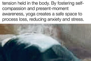 Yoga Can Help You Recover From Grief