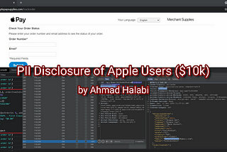 PII Disclosure of Apple Users ($10k)