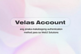 Velas Account: Ang Web3 Authentication ay ginawang Isang-Pindot
