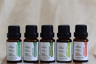 Edible Essential Oil Bug Repellent Combo (Pack of 5 — Lemongrass + Camphor + Peppermint + Sweet…