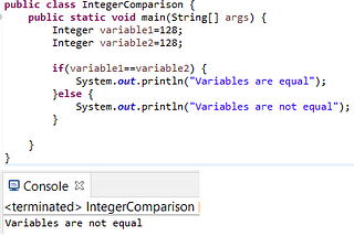 Java: The Importance of Choosing intValue() or equals() When Comparing Integer Objects’ Values