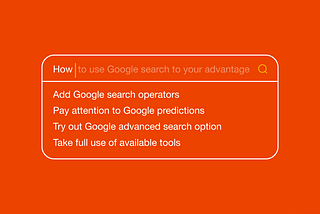 Quick and Efficient: a Common Guide to Google Search
