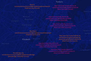 Samples of Open Civic Data Identifiers in the New York City region