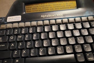 I bought an AlphaSmart 3000 on eBay