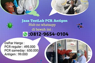 AKURAT.! Wa 0812-9654-0104 Alamat Tes PCR Di Bojongsari