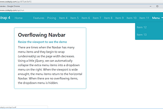 Bootstrap 4 Collapsing Navbar