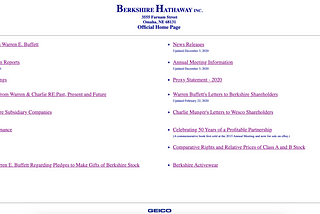 A Bad or Challenging Interface: Berkshire Hathaway