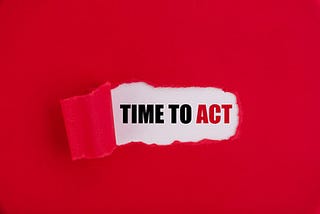 Red Paper Peeled Off with Time to Act
