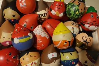 My stress ball collection.
