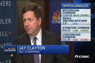 SEC chief says agency won’t change security definitions to cater to cryptocurrencies