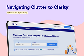 Navigating Clutter to Clarity: Sirelo Homepage Redesign Journey