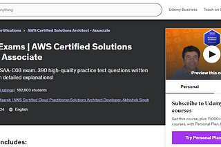My journey to AWS Solution Architect Exam — Test 1