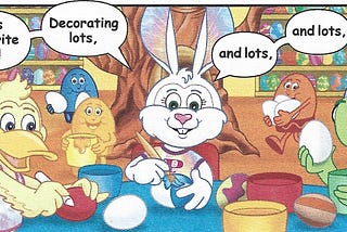 A PAAS promotional comic expands the Easter Bunny mythos