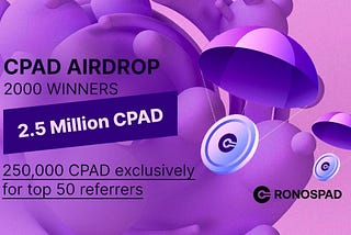 🔍 New #Airdrop: Cronospad