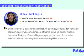 Google Game Bootcamp’inden Oyun Geliştiriciliğe: Oktay Türkdağlı’nın Hikayesi