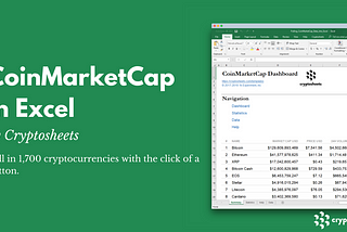 Financial Modeling for Cryptocurrencies: A CoinMarketCap Spreadsheet That Doesn’t Suck