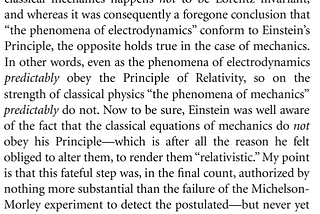 On Einstein’s reformulation of mechanics