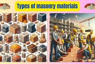 Types of masonry materials