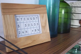 Crypto Clock — the beautiful crypto currency ticker that runs on an old Kindle