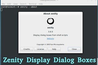Linux Zenity Command