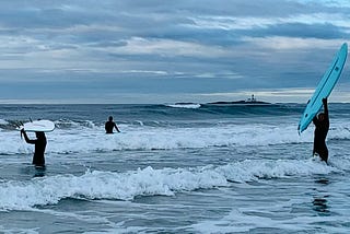 7 lessons learned about life putting on and off a winter wetsuit