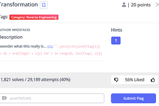 A short challenge: picoCTF reverse engineering