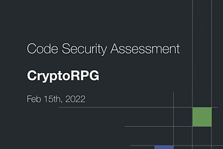 Our CertiK Final Report is Up